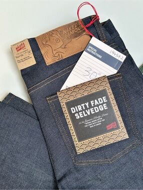 NWT Naked & Famous Super Guy Dark Indigo Slim Regular Rise Men’s Jeans W32 L30
